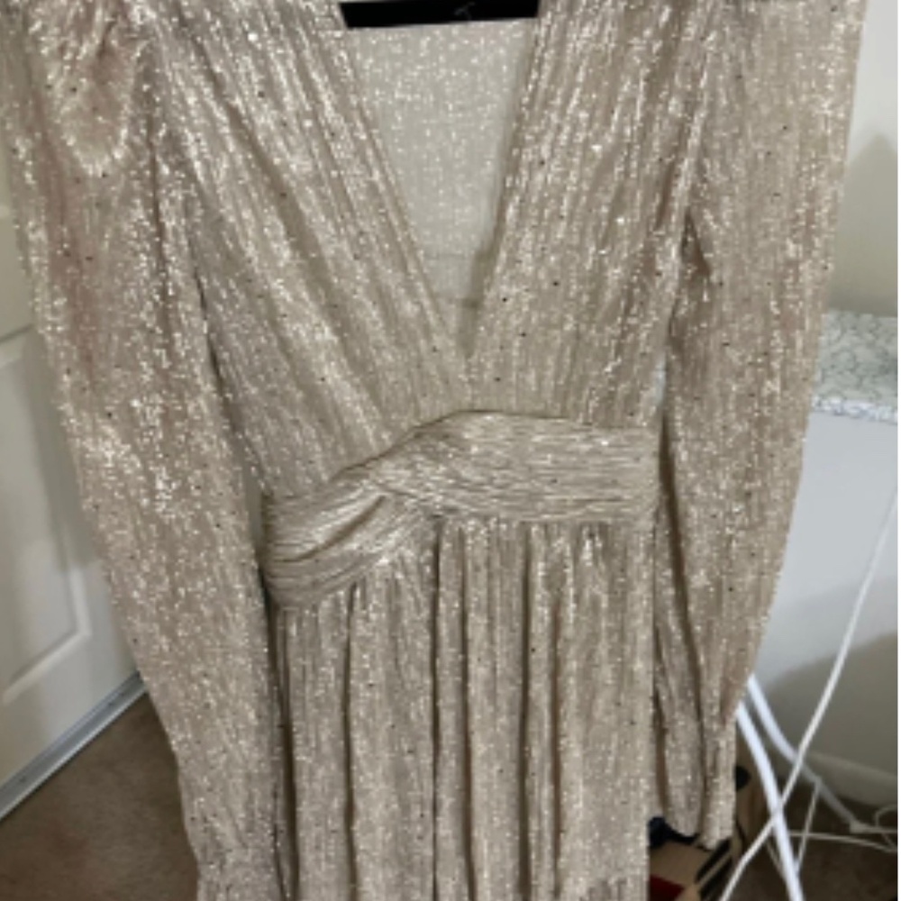 Brand new Sabina Musayev Marais Dress Gold